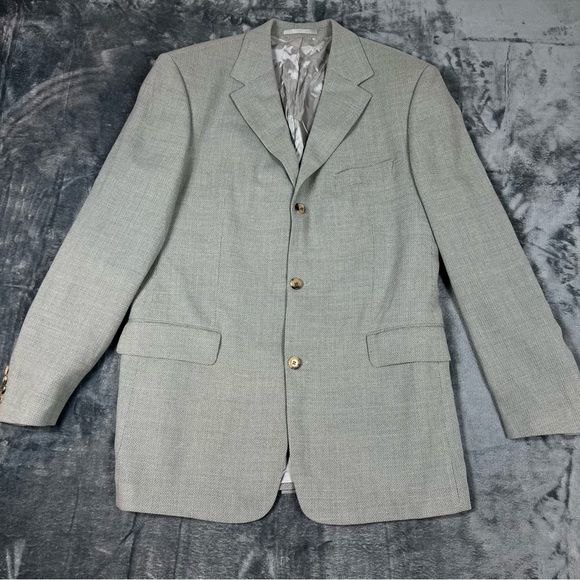 Hugo Boss Other - Hugo‎ Boss Men's US 44R Grey Angelico 3 Button Blazer Jacket Sport Coat Vintage